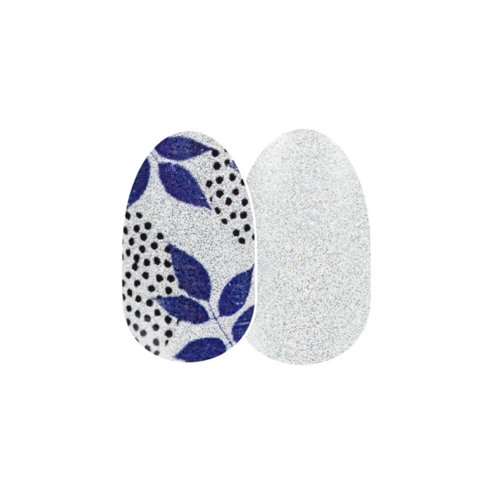 *Retired* Color Street: Leaf it to Me | Silver Blue Fall Shimmer Metallic Dots - Picture 11 of 11